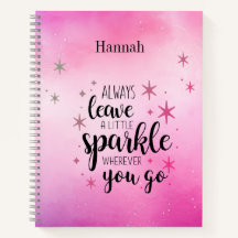 Girly Sparkle Pink Watercolor