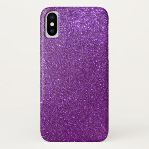 Girly Sparkly Royal Purple Glitter Case-Mate iPhone Case