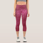 Girly Sparkly Wine Burgundy Red Glitter Capri Leggings<br><div class="desc">This girly and chic design is perfect for the girly girl. It depicts faux printed sparkly wine burgundy red glitter. It's pretty, modern, trendy, and unique. ***IMPORTANT DESIGN NOTE: For any custom design request such as matching product requests, color changes, placement changes, or any other change request, please click on...</div>