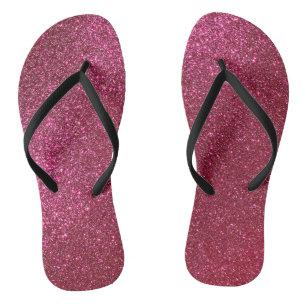 Girly Sparkly Wine Burgundy Red Glitter Jandals