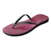 Girly Sparkly Wine Burgundy Red Glitter Jandals (Angled)