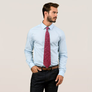 Girly Sparkly Wine Burgundy Red Glitter Tie