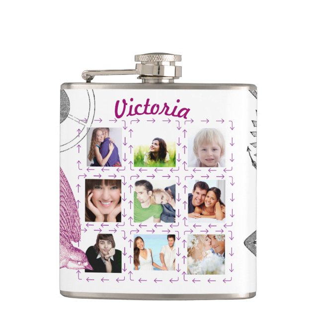 Girly Steam Punk Flasks (Front)