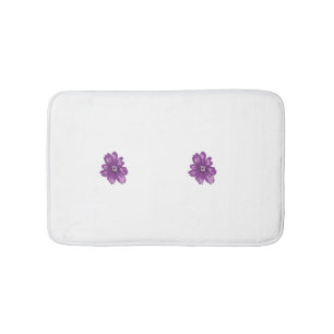 Girly Style, Light Eggplant, Bleached Cedar Bath Mat