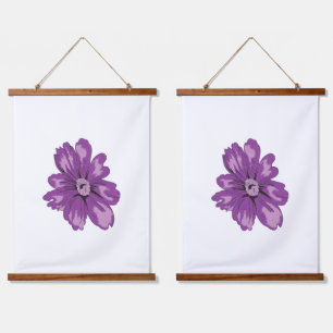 Girly Style, Light Eggplant, Bleached Cedar Hanging Tapestry
