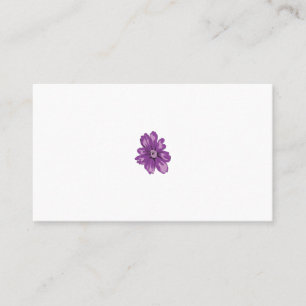 Girly Style, Light Eggplant, Bleached Cedar Place Card