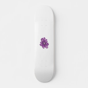 Girly Style, Light Eggplant, Bleached Cedar Skateboard