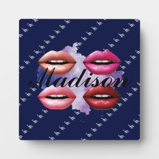 Girly Style Lips Beauty Custom Personalised Plaque