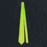 girly summer fresh green yellow lemon pattern tie<br><div class="desc">Cute and fresh design featuring lemon pattern and gradient yellow and green.</div>