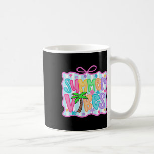Girly Summer Vibes Coquette Bow Beach Vacation Fam Coffee Mug