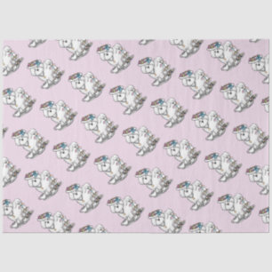 Girly Tea Party Bichon Frise Dog - Cute Tissue Paper