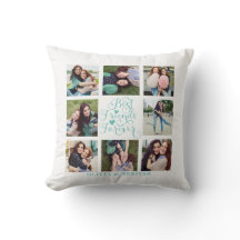 Girly Teal Best Friends Photo Collage