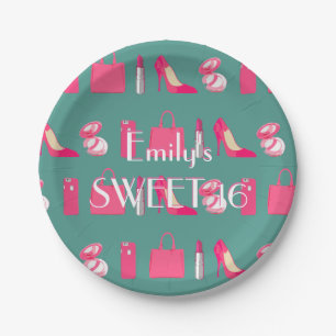 Girly things paper plate