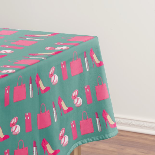 Girly things picnic tablecloth (In Situ)