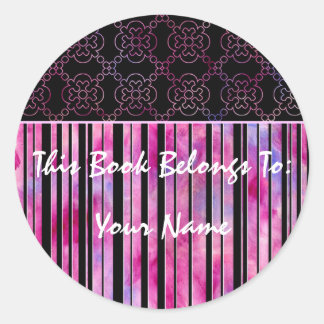 Girly This Book Belongs To Sticker