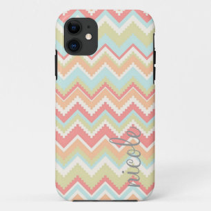 Girly Trendy Aztec Print Personalised Case-Mate iPhone Case