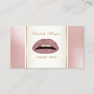Girly Trendy Modern Elegant ,Lips Business Card