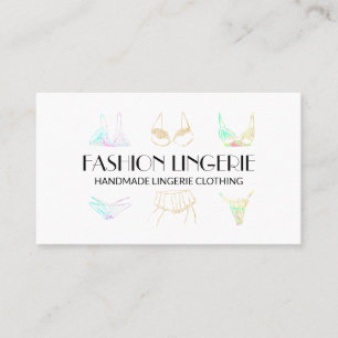 Girly Underwear Lingerie Clothing Shop Business Card
