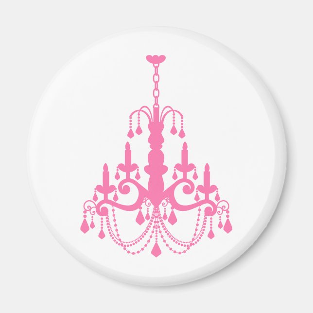 Girly Vintage Chandelier Magnet (Front)