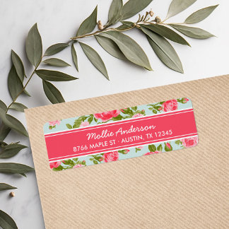 Girly Vintage Roses Floral Print