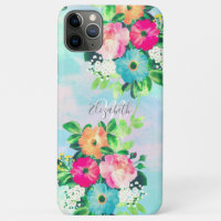 Girly Vintage Roses Floral Watercolor Paint