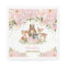 Girly Woodland Animals Pink Gold Peonies Forest