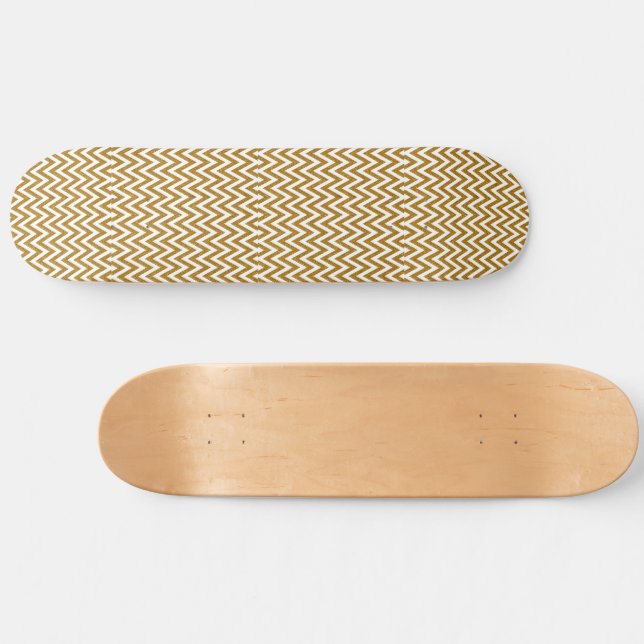 Girly Yellow Wave Skateboard (Horz)