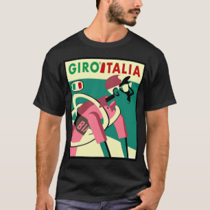 Giro D Italia Abstract Whimsical Bicycle Racing P T-Shirt