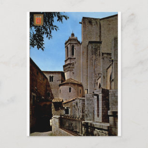 Girona Cathedral Presbytery Vintage View Postcard