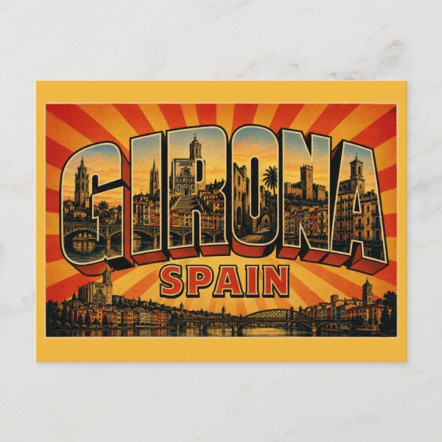 Girona Spain Cathedral Postcard (Front)
