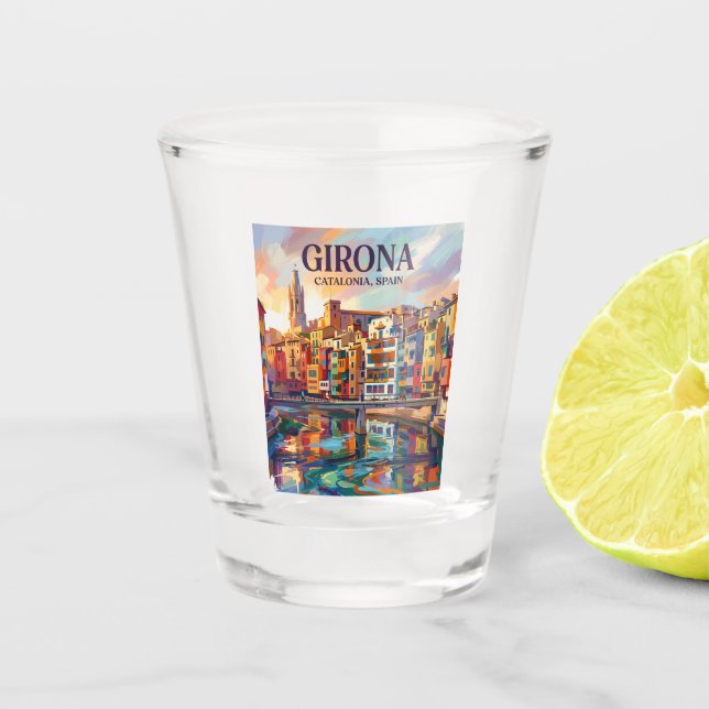 Girona Spain Shot Glass (Front)