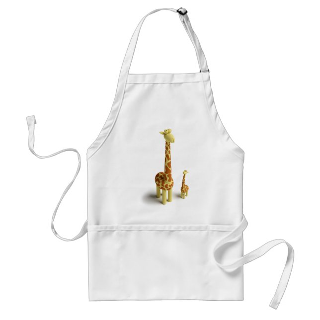 Girrafe And baby Giraffe Standard Apron (Front)