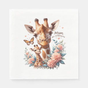Girrafe Mothers Day Napkin
