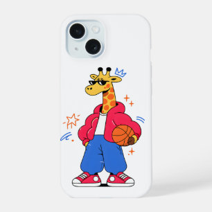 girrafes can jump : Streetwear Hoops iPhone 15 Case