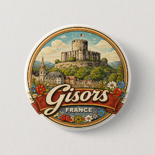 Gisors France 6 Cm Round Badge