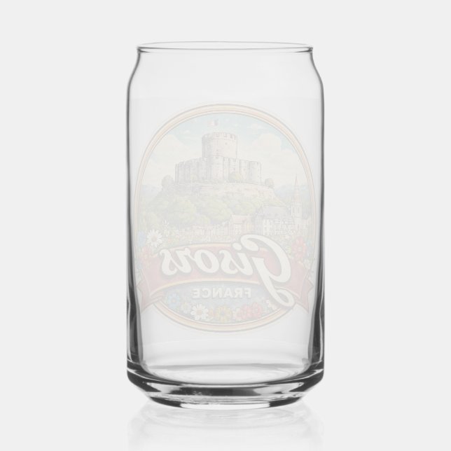 Gisors France Can Glass (Front)