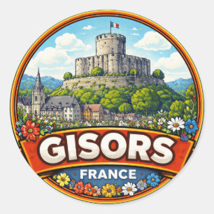 Gisors France  Classic Round Sticker