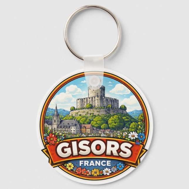 Gisors France  Key Ring (Front)