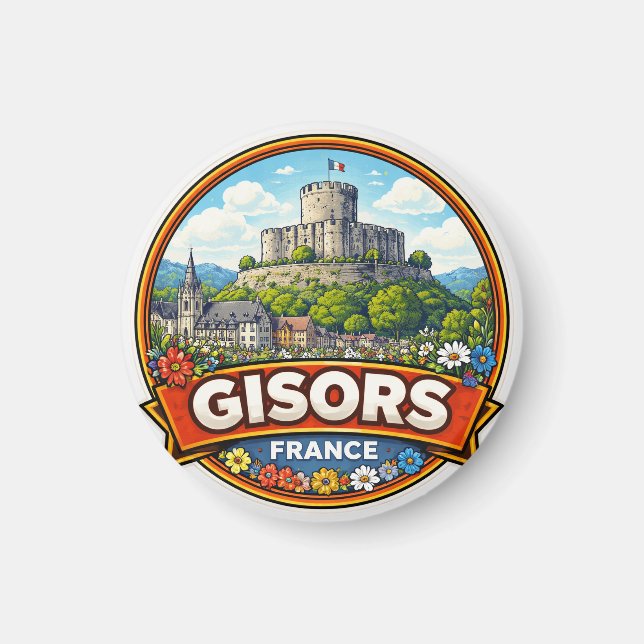 Gisors France  Magnet (Front)