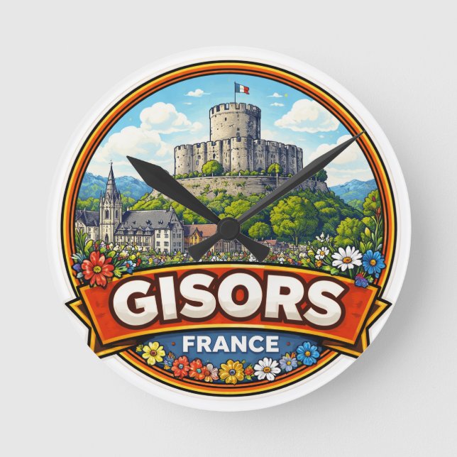Gisors France  Round Clock (Front)