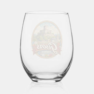 Gisors France Stemless Wine Glass