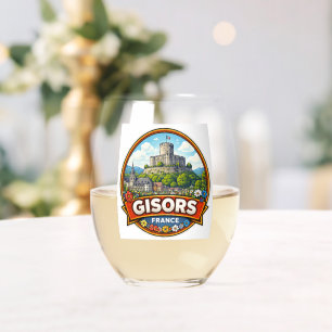 Gisors France Stemless Wine Glass