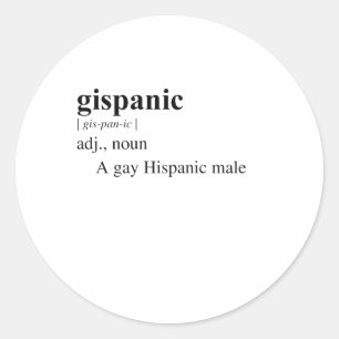 GISPANIC CLASSIC ROUND STICKER