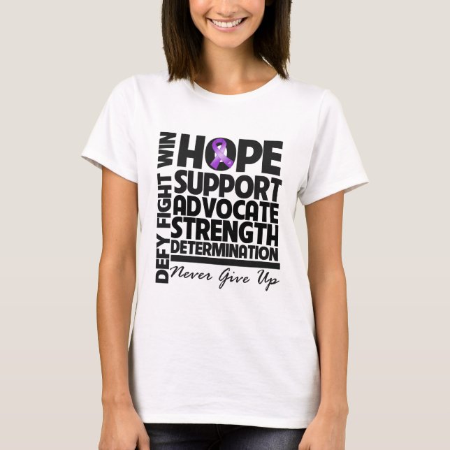 GIST Cancer Hope Support Advocate T-Shirt (Front)