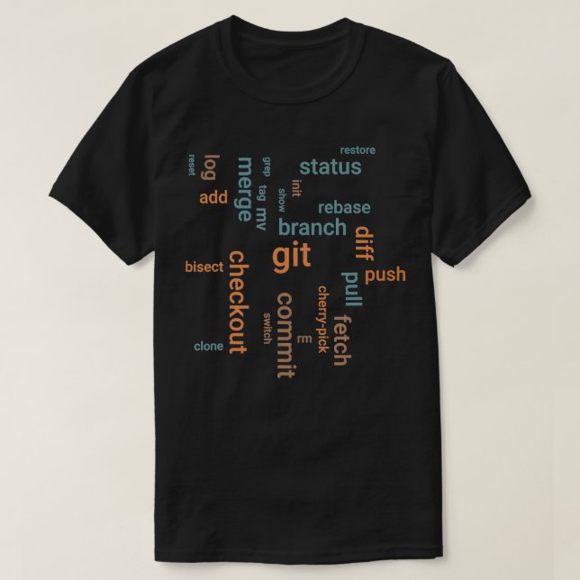 Git commands javascript engineers  T-Shirt (Design Front)