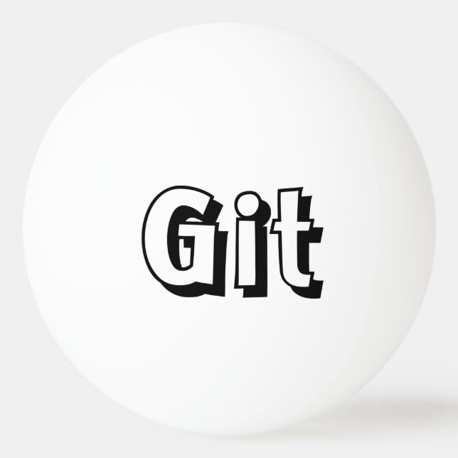 Git Ping Pong Ball (Front)