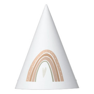 GITA Bohemian Pastel Rainbow Birthday Party Hat