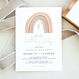 GITA Pastel Rainbow Birthday Party Invitation