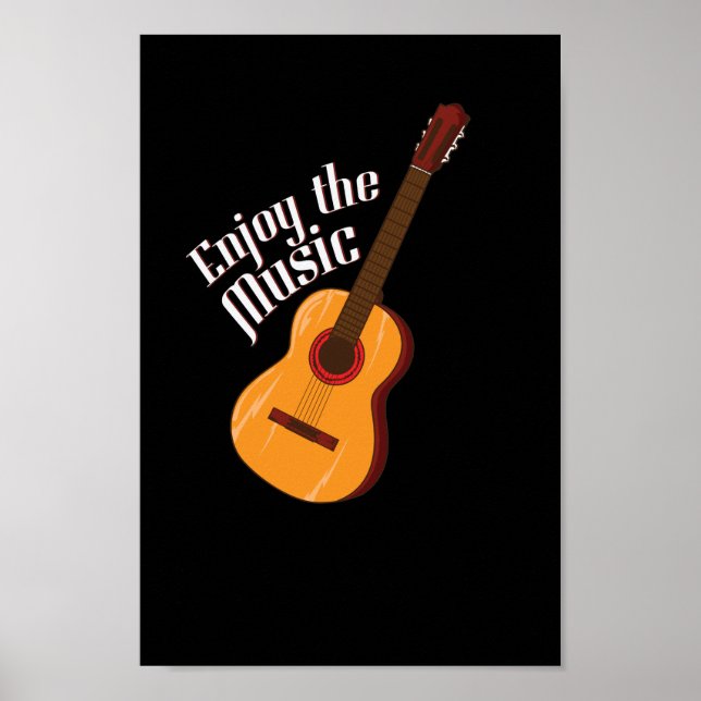 Gitarre "Enjoy the Music" Poster (Front)