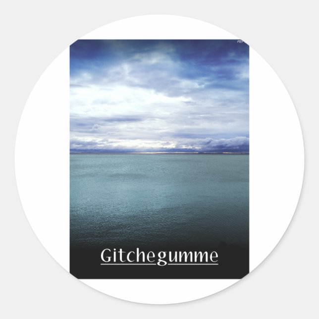Gitchegumme Classic Round Sticker (Front)